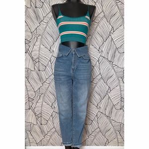 High Rise BDG Fold Over Jeans